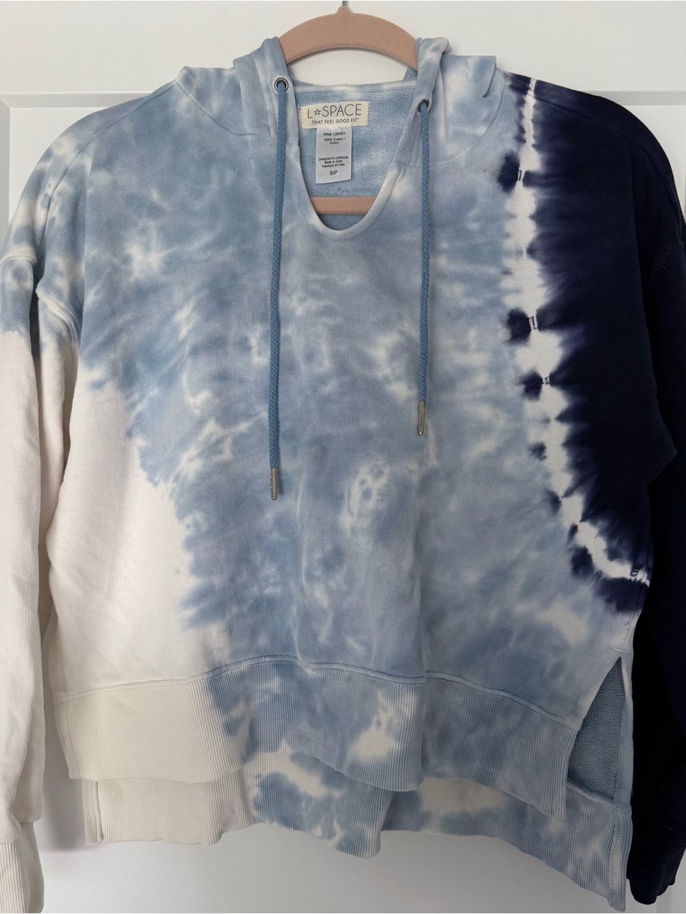 l*space Tie Dye Cotton Pullover Hoodie